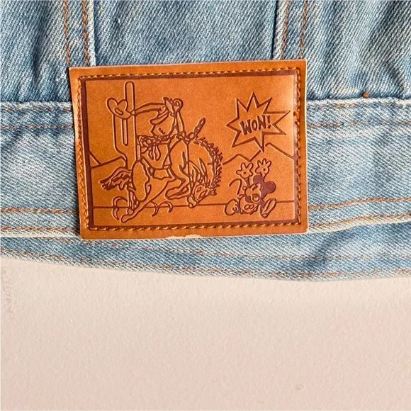 Vintage 90s Disney Mickey & Minnie Sequined Denim JacketUniisex Size Medium